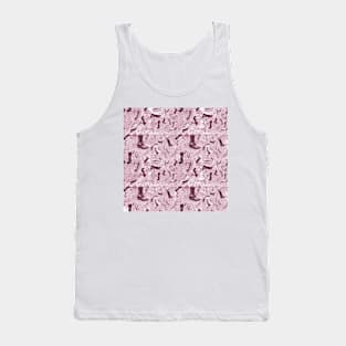 Boots and FeathersToile: Pink Tank Top